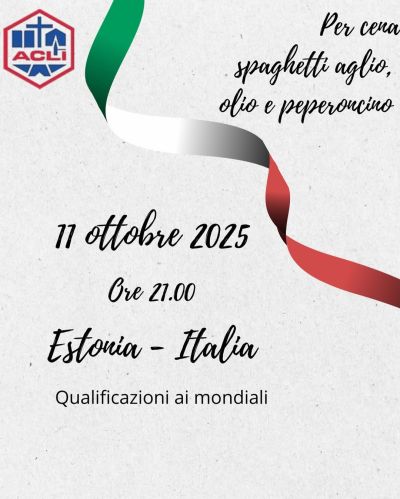 Estonia-Italia: Qualificazioni ai mondiali - Sant'Angelo di Celle (PG) - Circolo Acli Sant'Angelo di Celle (PG)