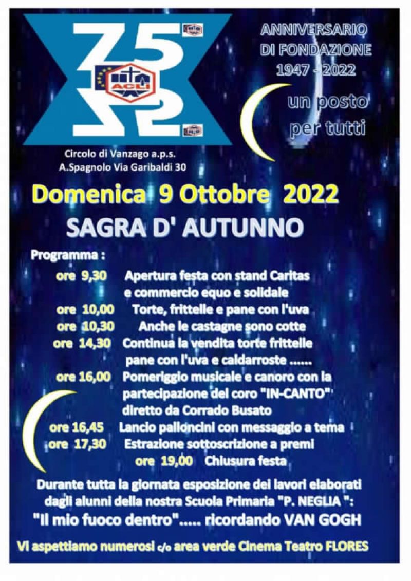 Sagra d&#039;autunno - Circolo Acli di Vanzago (MI)