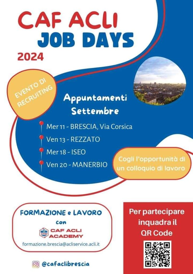 CAF Acli Job Days 2024 - CAF Acli Brescia (BS)