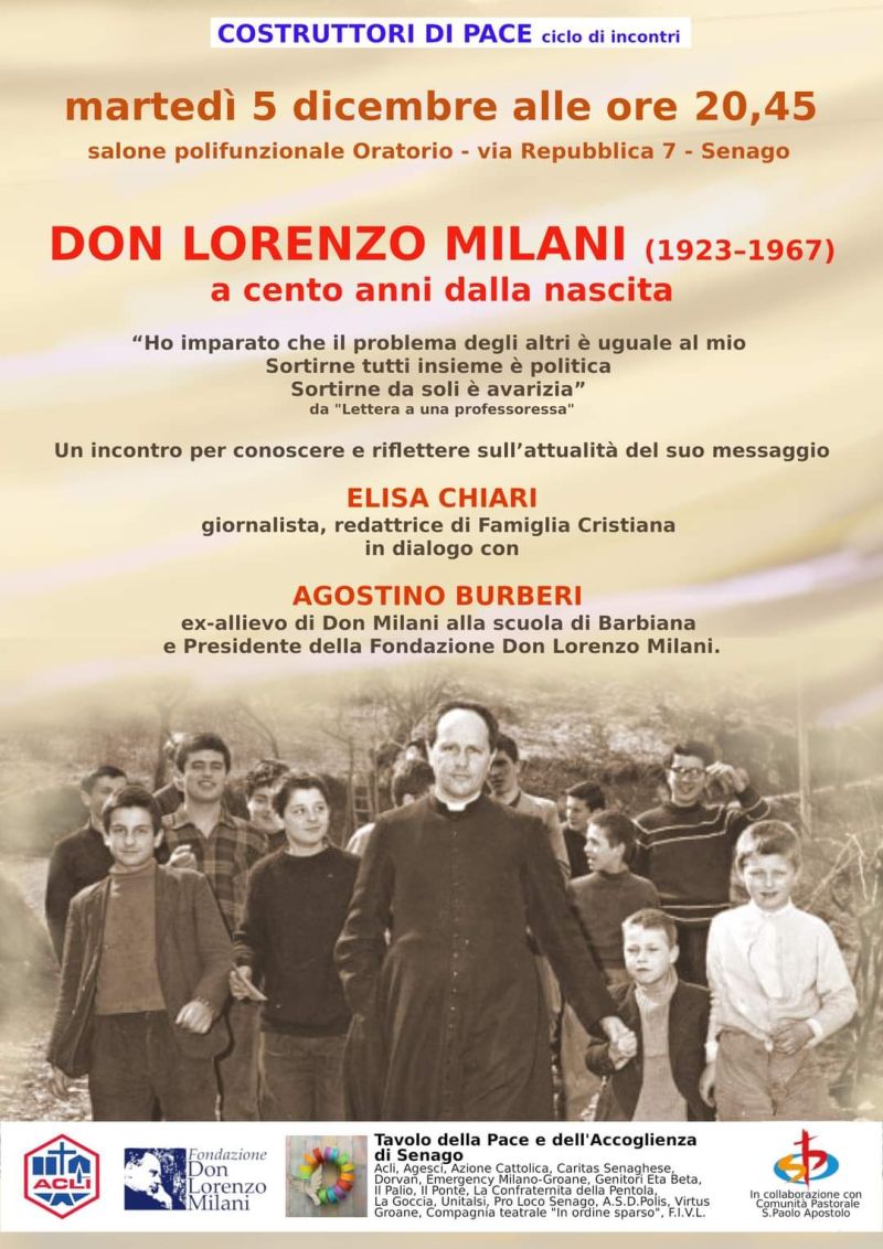 Don Lorenzo Milano a cento anni dalla nascita - Circolo Acli Senago (MI)