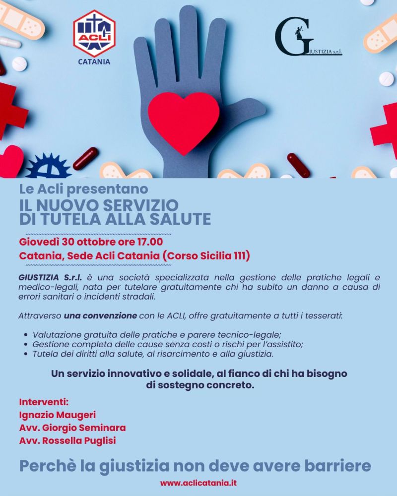 Le Acli presentano il nuovo servizio di tutela alla salute - Catania - Acli Catania (CT)