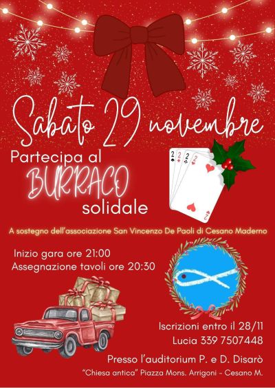 Burraco Solidale - Cesano Maderno (MI) - Circolo Acli Cesano Maderno (MI)