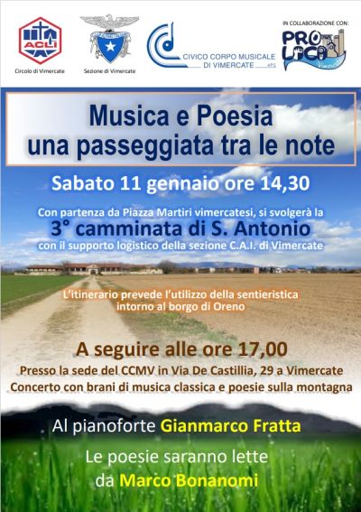 Musica e Poesia: Una passeggiata tra le note - Circolo Acli Vimercate (MI)