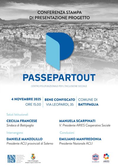 Conferenza stampa di presentazione del progetto "Passpartout" - Salerno - Acli Salerno (SA)