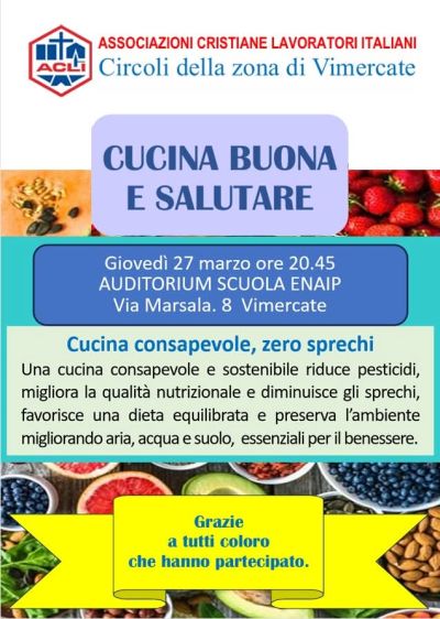 Cucina buona e salutare - Circolo Acli Vimercate (MI)