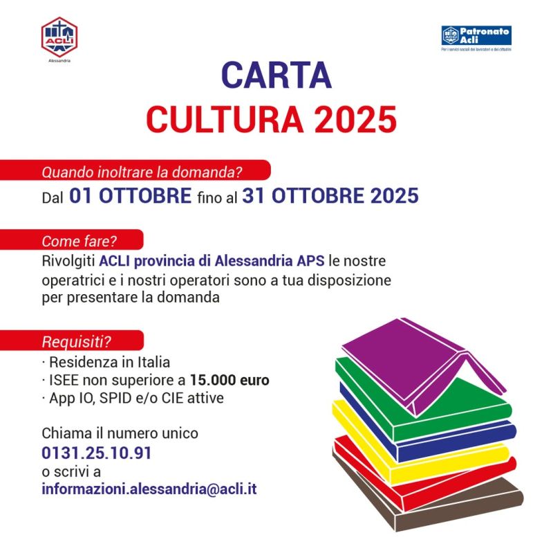 Carta Cultura - Alessandria - Acli Alessandria (AL)