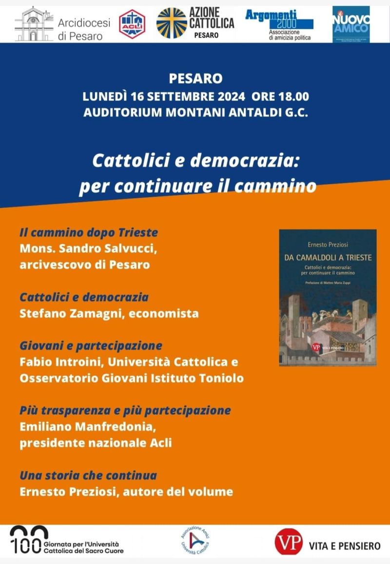 Cattolici e democrazia: per continuare il cammino - Acli Pesaro (PU)