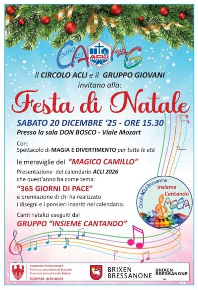 Festa di Natale - Bressanone - Circolo Acli Bressanone (BZ)