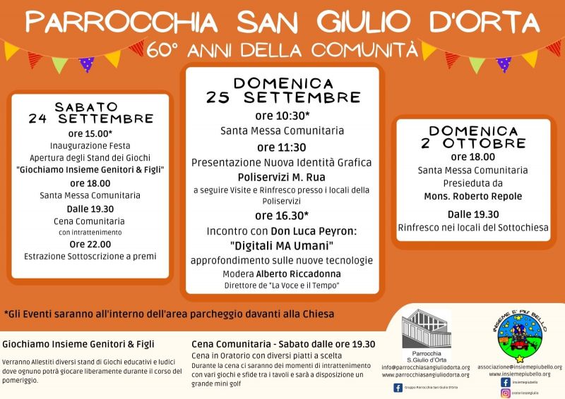 Parrocchia San Giulio d'Orta: 60 Anni della Comunità - Acli Torino (TO)
