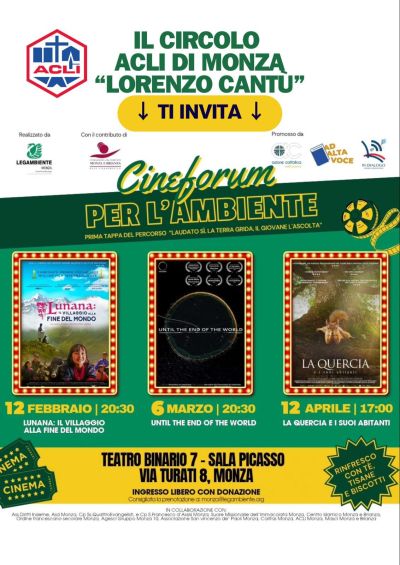 Cineforum per l'ambiente - Circolo Acli Lorenzo Cantu Monza (MI)