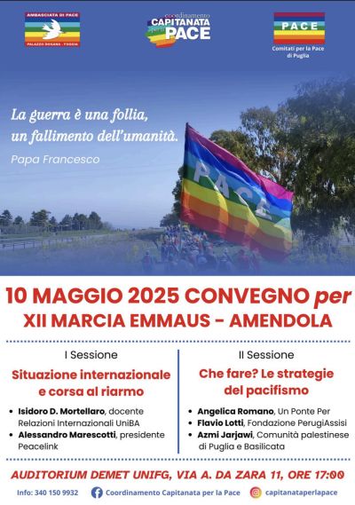Convegno per XII Marcia Emmaus-Amendola - Acli Foggia (FG)