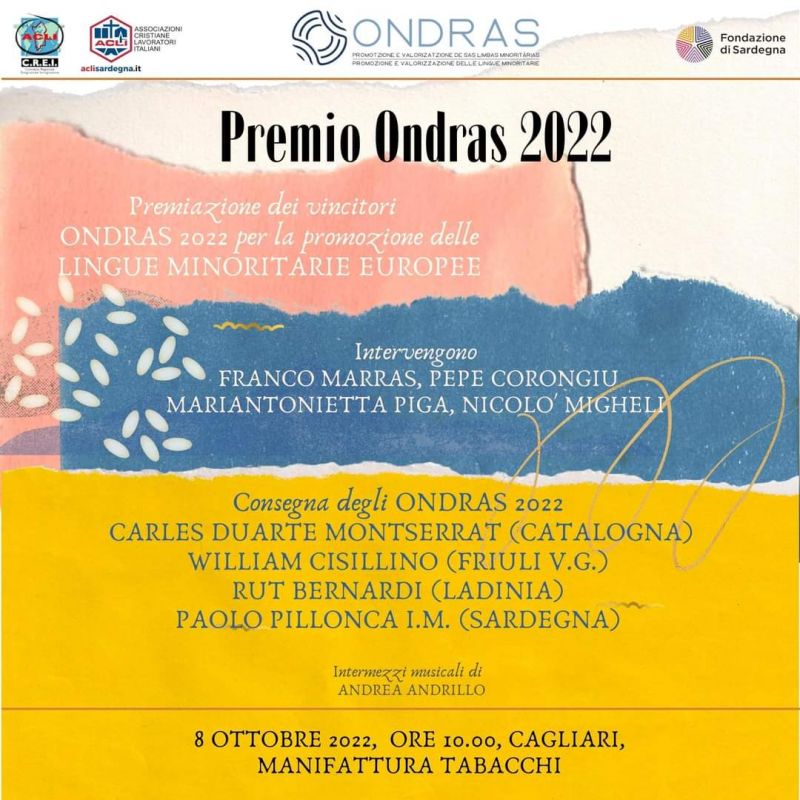 Premio Ondras 2022 - Acli Sardegna