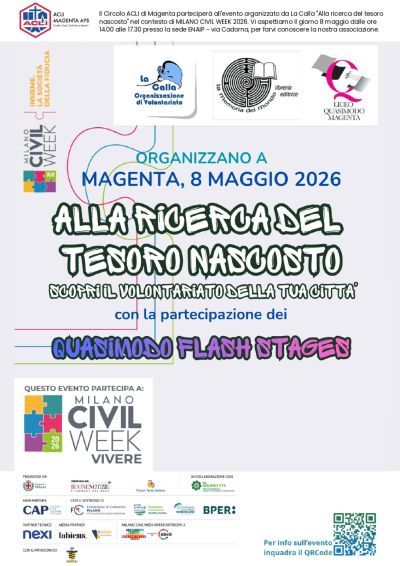 ALLA RICERCA DEL TESORO NASCOSTO - SCOPRI IL VOLONTARIATO DELLA TUA CITTA' - MAGENTA (MI)