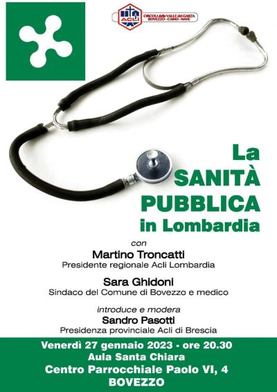 La Sanità Pubblica in Lombardia - Circoli Acli della Valle del Garza (BS)