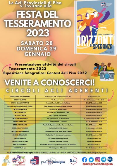 Festa del tesseramento 2023 - Acli Pisa (PI)