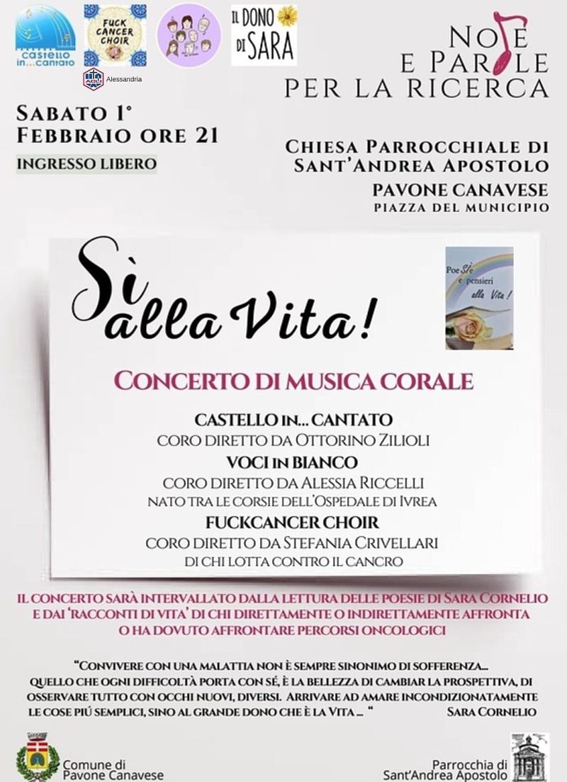 Sì alla Vita! - Circolo Acli FuckCancer Choir e Acli Alessandria (AL)