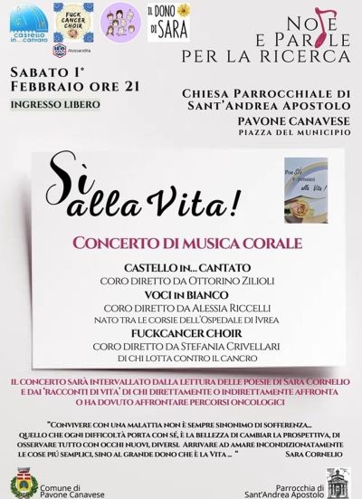 Sì alla Vita! - Circolo Acli FuckCancer Choir e Acli Alessandria (AL)