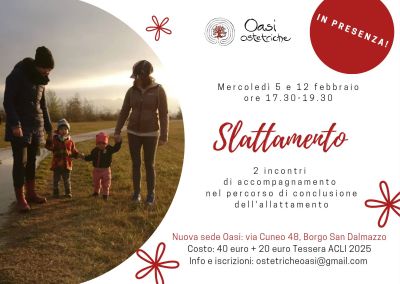 Slattamento - Ass. Oasi Ostetriche affiliata Acli Cuneo (CN)