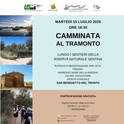 Camminata al tramonto - San Benedetto del Tronto - US Acli Marche