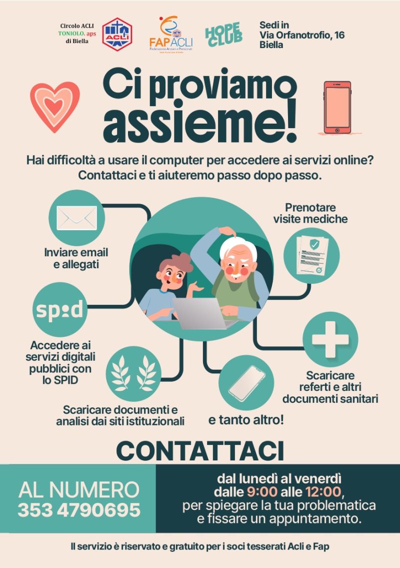 Ci proviamo assieme - Biella - Circolo Acli Toniolo e Acli Biella (BI)