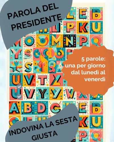 Parola del Presidente - Circolo Acli Don Naldo Vallesi (PI)