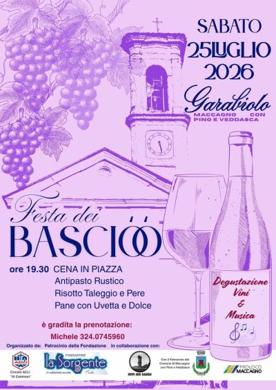 FESTA DEI BASCIO'O' - CIRCOLO ACLI UL CAMINON (VA) - MACCAGNO (VA)