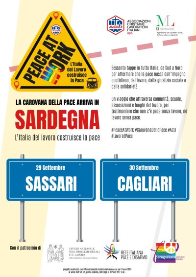 La Carovana della Pace arriva in Sardegna - Sassari - Acli Sassari (SS)