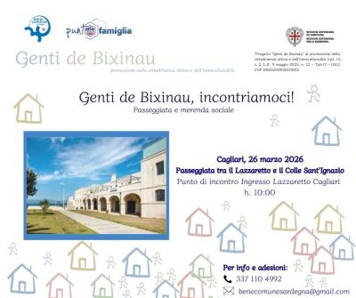 GENTE DI BIXNAU INCONTRIAMOCI! - PASSEGGIATA E MERENDA SOCIALE - CAGLIARI