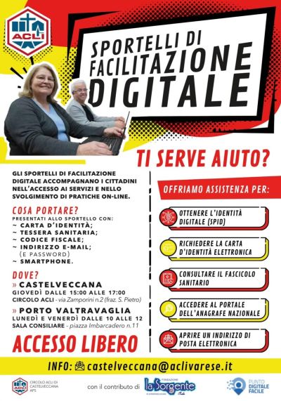 Sportello di Facilitazione Digitale - Circolo Acli Castelveccana