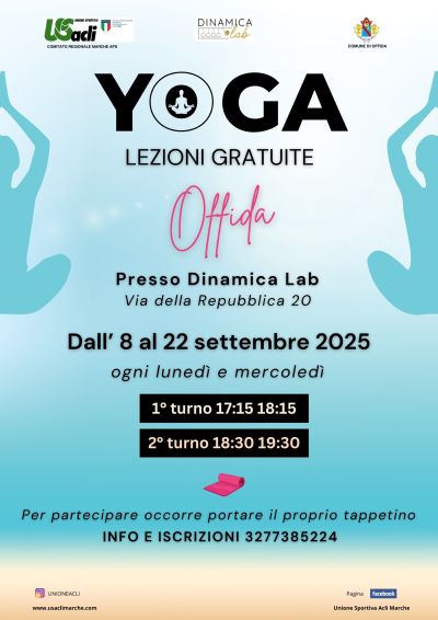 Yoga: Lezioni Gratuite - Offida (AP) - US Acli Marche