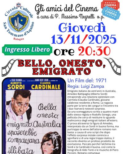 Bello, Onesto, Emigrato - Bologna - Circolo Acli San Tommaso d'Aquino (BO)