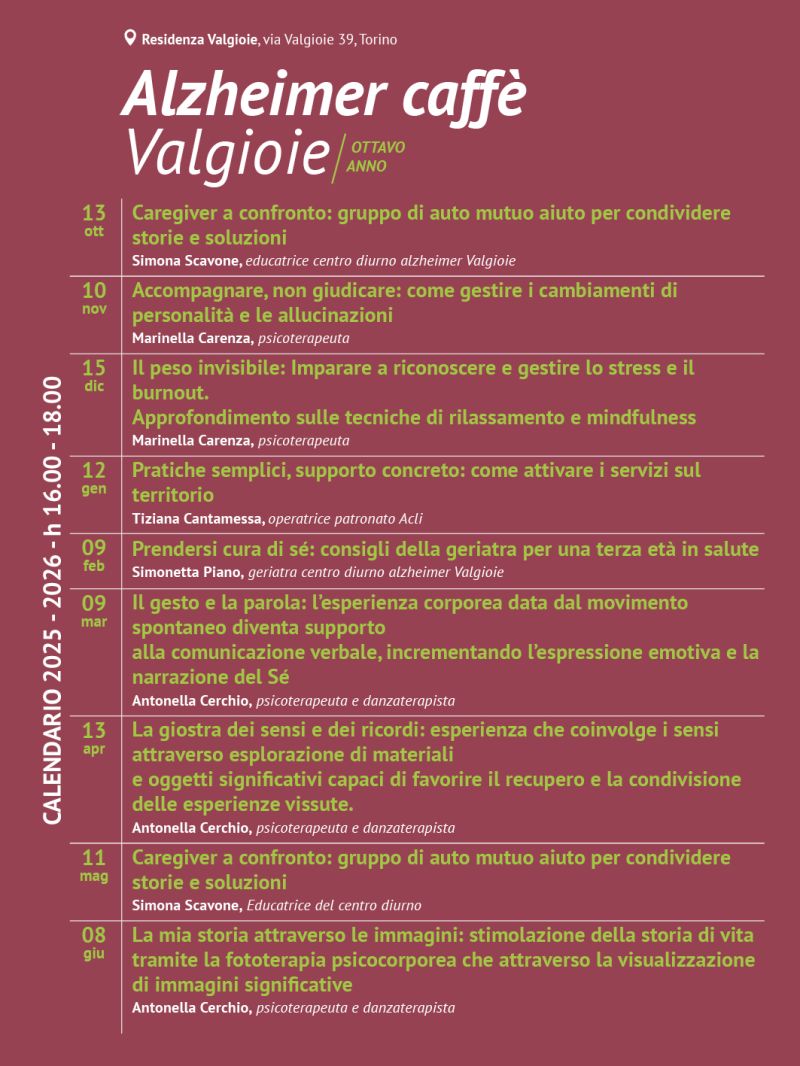 Alzheimer caffè - Valgioie (TO) - Acli Torino (TO)