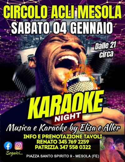 Karaoke night - Circolo Acli Mesola (FE)