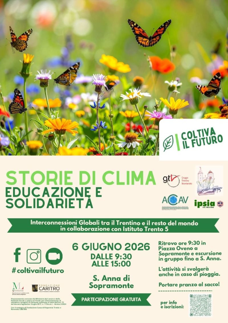 STORIE DI CLIMA - EDUCAZIONE E SOLIDARIETA' - IPSIA DEL TRENTINO - ACLI TRENTINE - S. ANNA DI SOPRAMONTE - TRENTO (TN)