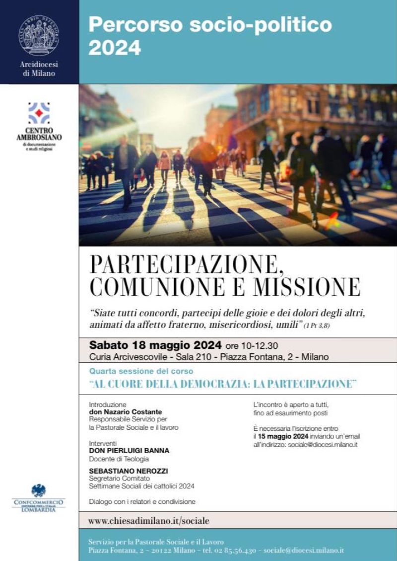 Partecipazione, Comunione e Missione - Acli Milano (MI)