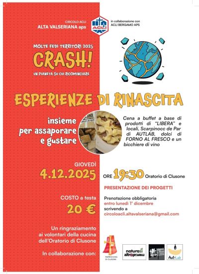 Esperienze di rinascita - Clusone (BG) - Circolo Acli Alta Valseriana (BG)