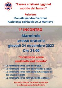 Essere cristiani oggi nel mondo del lavoro - Acli Mantova (MN)