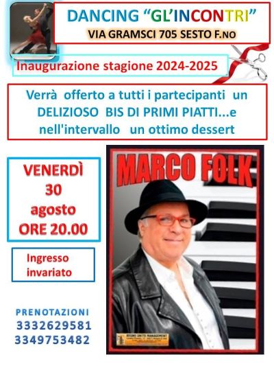 Dancing &quot;G&#039;Incontri&quot;: Inaugurazione stagione 2024-2025 - Circolo Acli Gl&#039;incontri (FI)