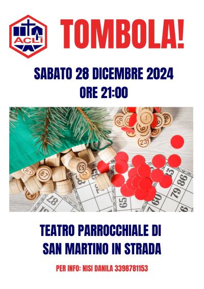 Tombola - Circolo Acli San Martino in Strada (FC)