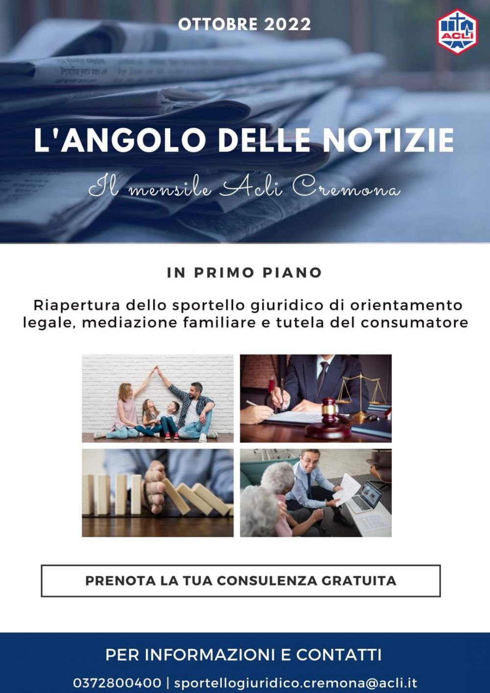 L'Angolo Delle Notizie (Il Mensile Acli Cremona) - Acli Cremona