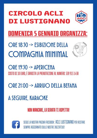 Esibizione della Compagnia Minimal - Circolo Acli Lustignano (PI)
