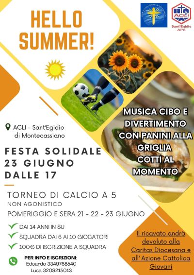 Hello Summer! - Circolo Acli Sant&#039;Egidio (MC)