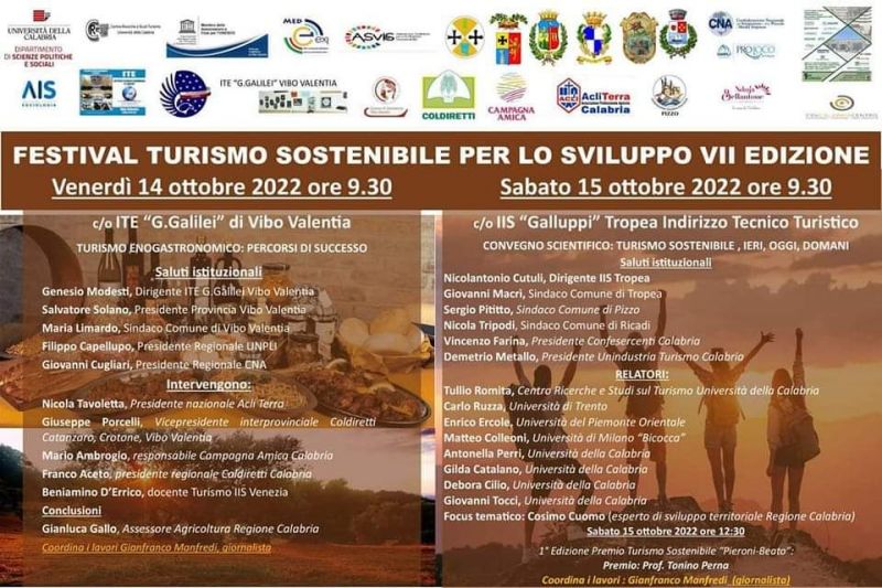 Festival Turismo Sostenibile per lo Sviluppo VII Edizione - Acli Terra Calabria