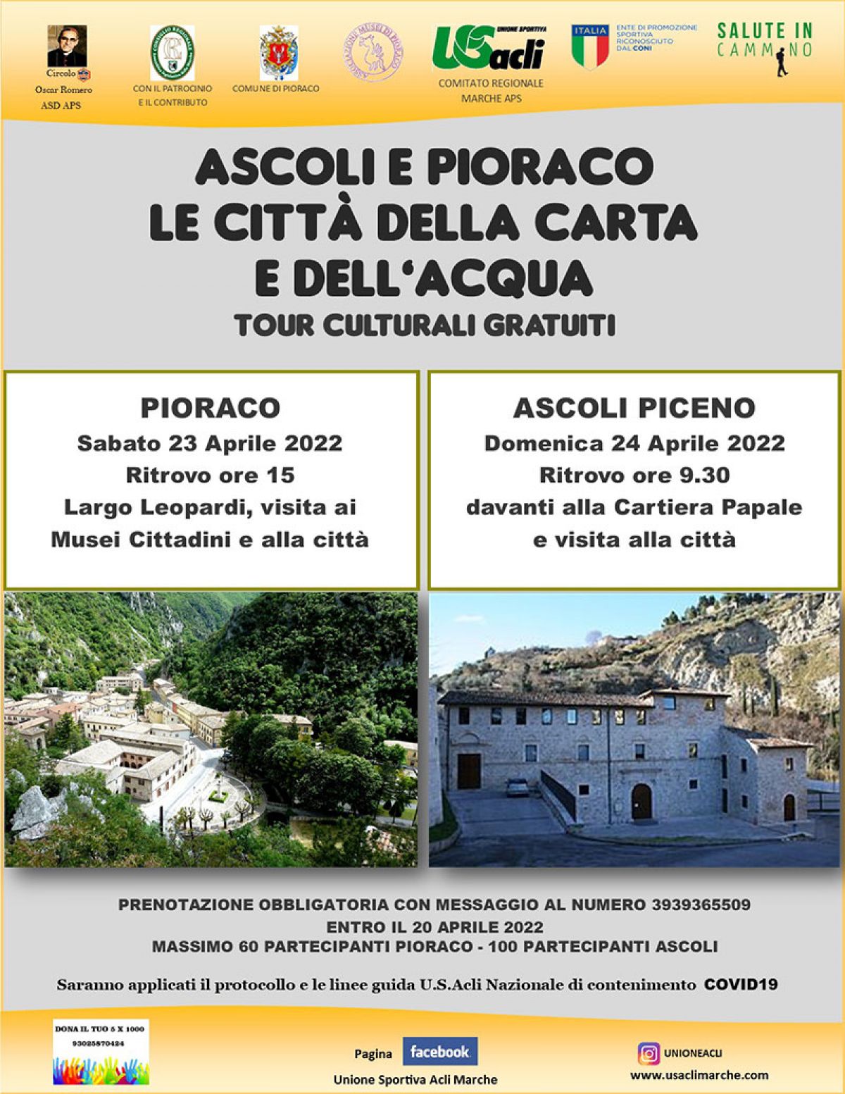 Ascoli e Pioraco, le città della carta e dell'acqua - Circolo Acli Oscar Romero (AP)