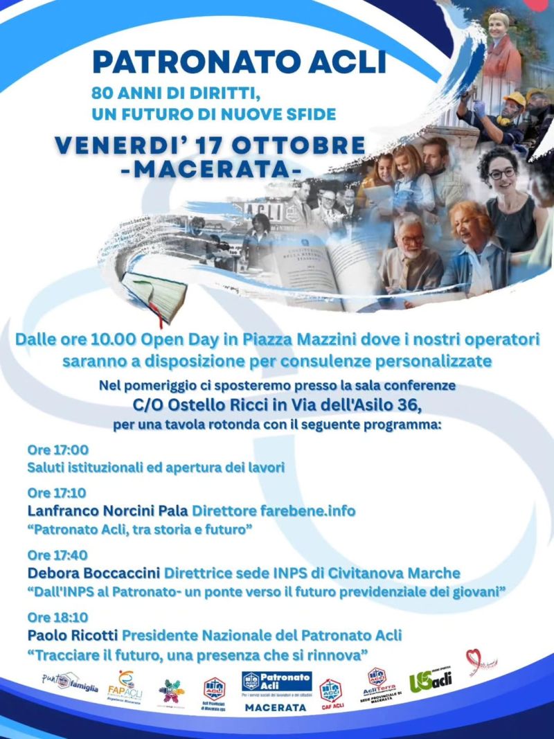 80 anni di diritti, un futuro di nuove sfide - Macerata - Patronato Acli Macerata (MC)
