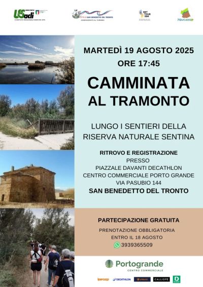 Camminata al tramonto - San Benedetto del Tronto - US Acli Marche