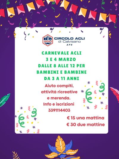 Carnevale Acli - Circolo Acli Calvisano (BS)