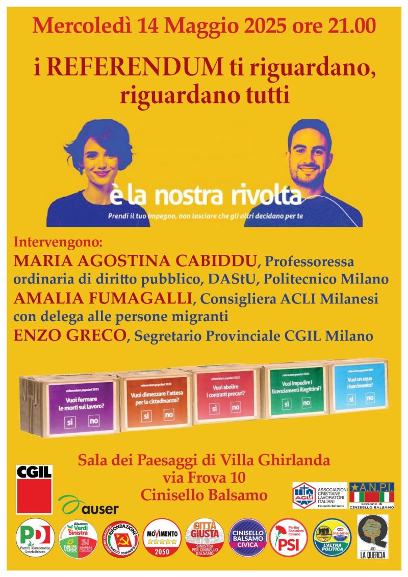 I Referendum ti riguardano, riguardano tutti - Acli Milano (MI)