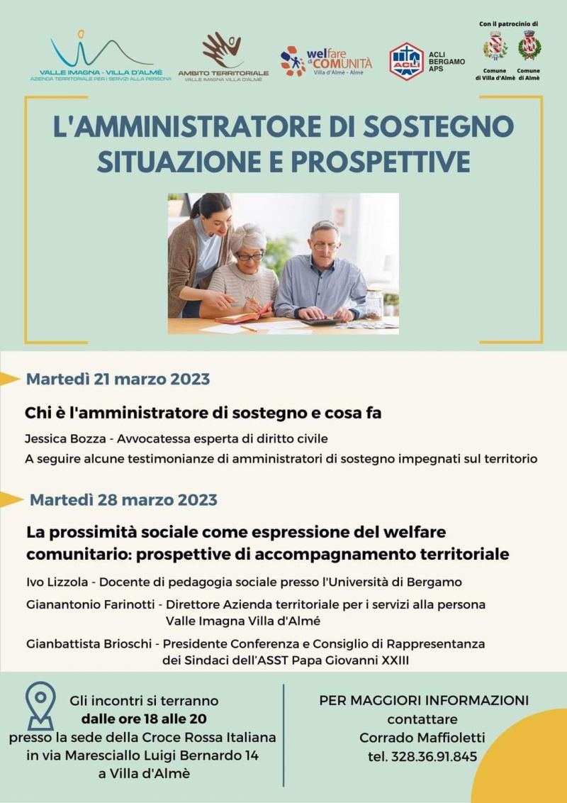 L&#039;amministratore di sostegno: Situazione e prospettive - Acli Bergamo (BG)