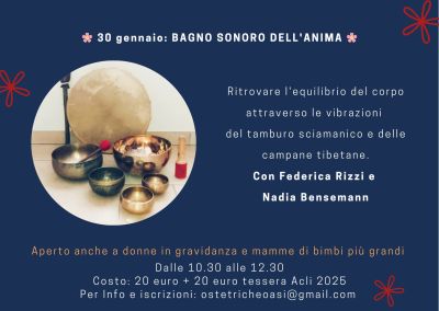 Bagno sonoro dell'anima - Ass. Oasi Ostetriche affiliata Acli Cuneo (CN)